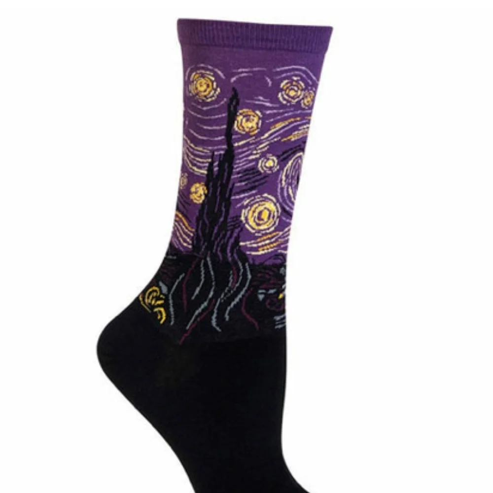 🆕 Purple Starry Night Socks
